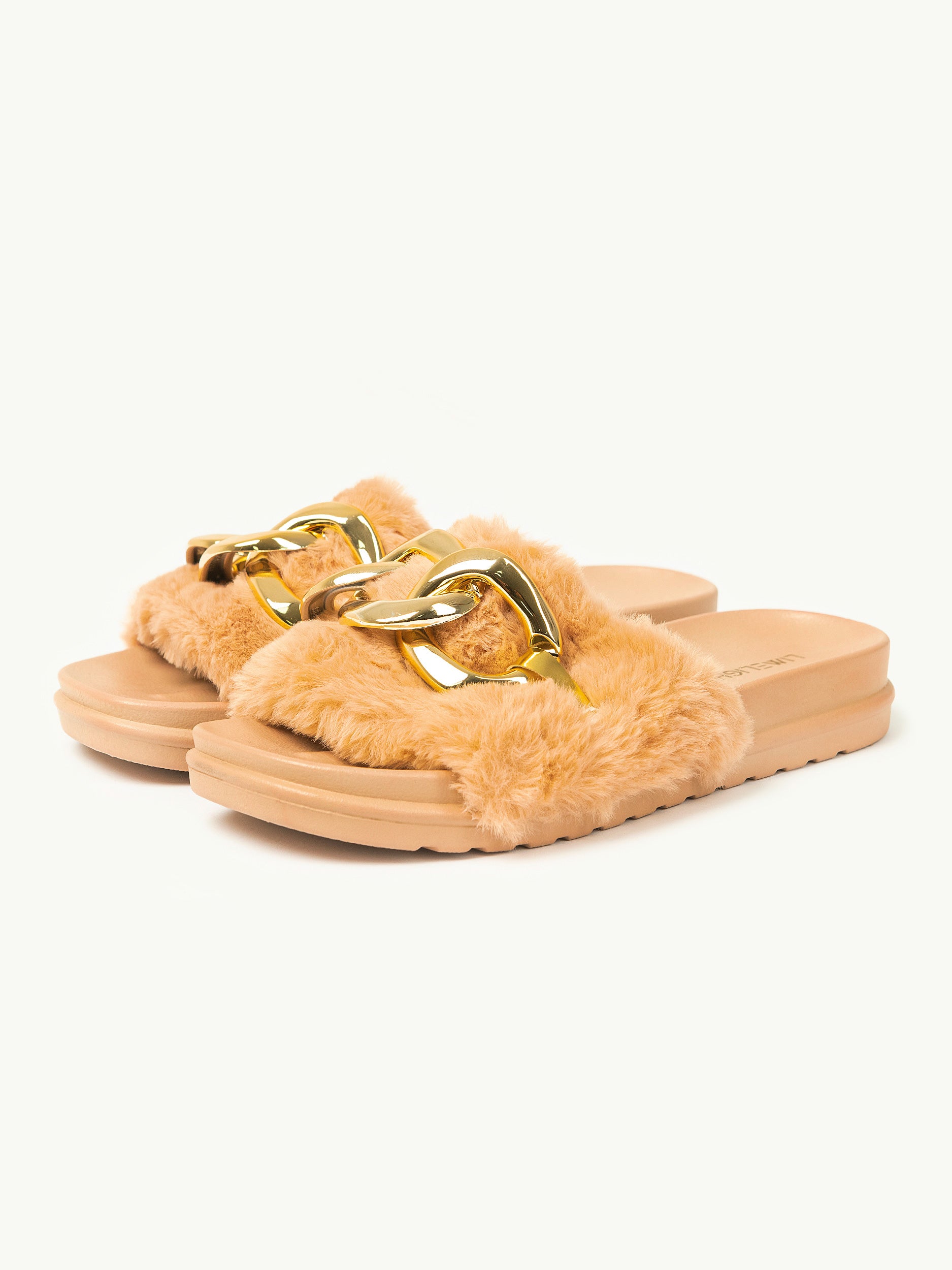 Fur slider on sale