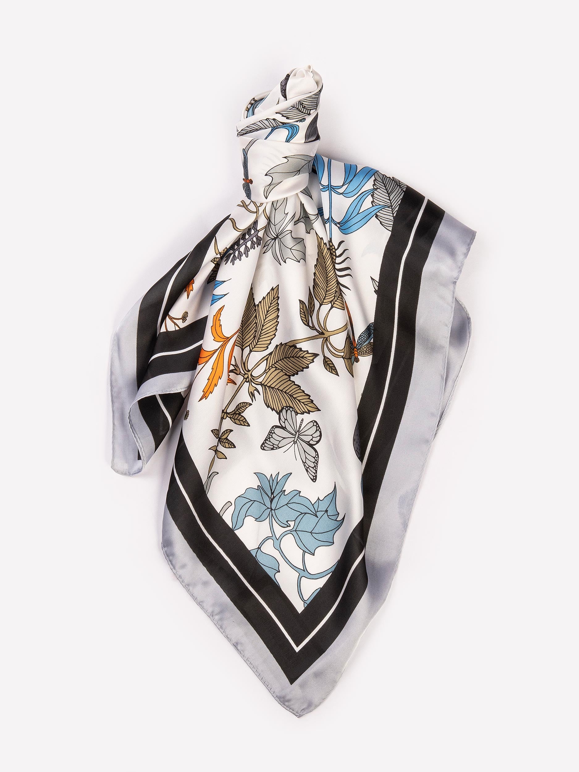 Printed Silk Mini Scarf – Limelightpk