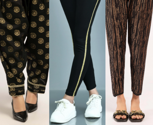 Limelight’s Wide Range of Bottoms Including Trousers, Shalwars, and Pants