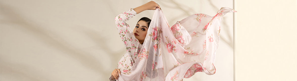 Unstitched Printed Cambric Shirt-Dupatta