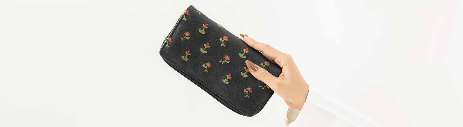 Embroidered Wallets