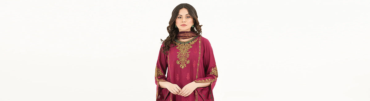 Semi Formal Winter Shirt-Dupatta