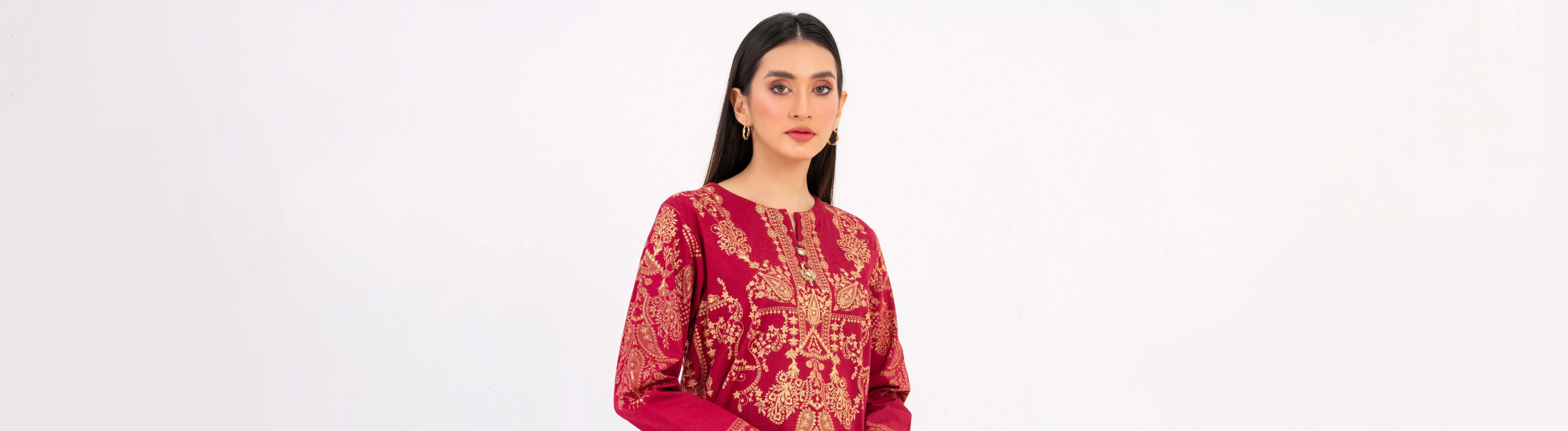 GLAM WITHOUT EMBROIDERY SHIRT-DUPATTA