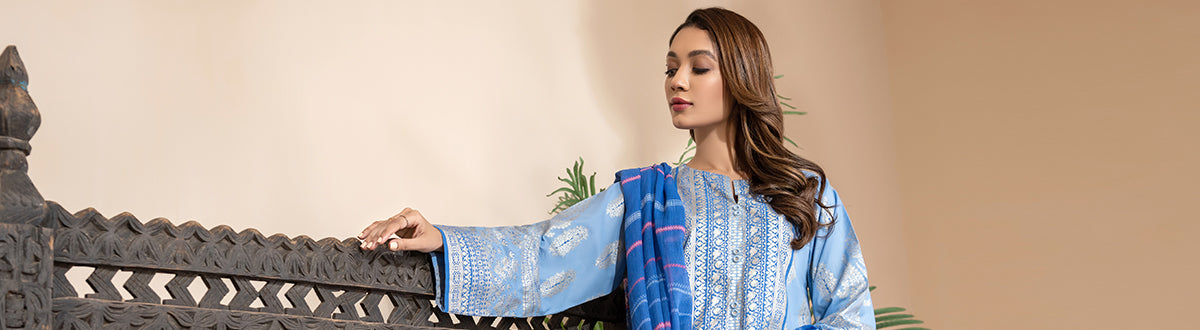 Unstitched Printed Lawn Shirt-Dupatta