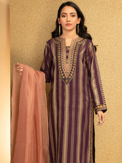 2 Piece Jacquard Suit-Embroidered(Unstitched)