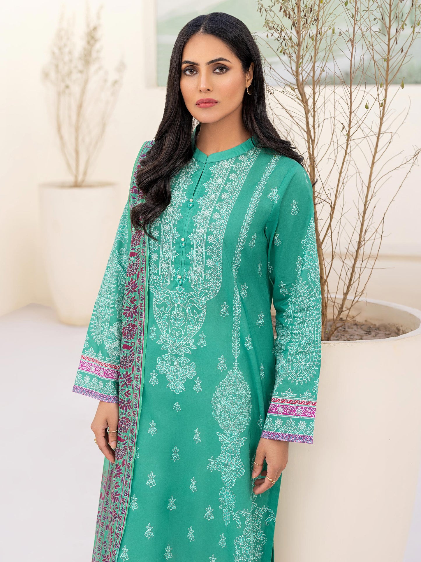 2 Piece Lawn Suit-Printed(Unstitched)