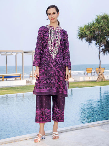 2 Piece Lawn Suit-Embroidered (Unstitched)