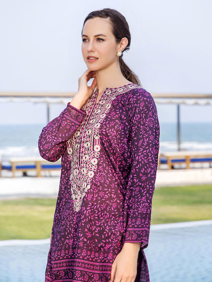 2 Piece Lawn Suit-Embroidered (Unstitched)