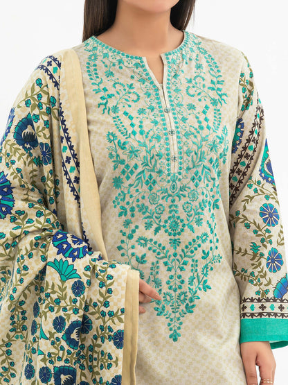 2 Piece Khaddar Suit-Embroidered (Pret)