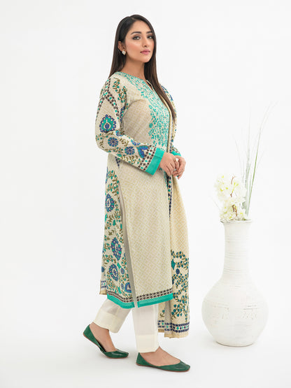 2 Piece Khaddar Suit-Embroidered (Pret)