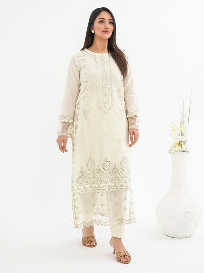 2 Piece khaddar Suit-Embroidered (Pret)