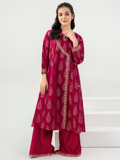 2 Piece Jacquard Suit-Embroidered