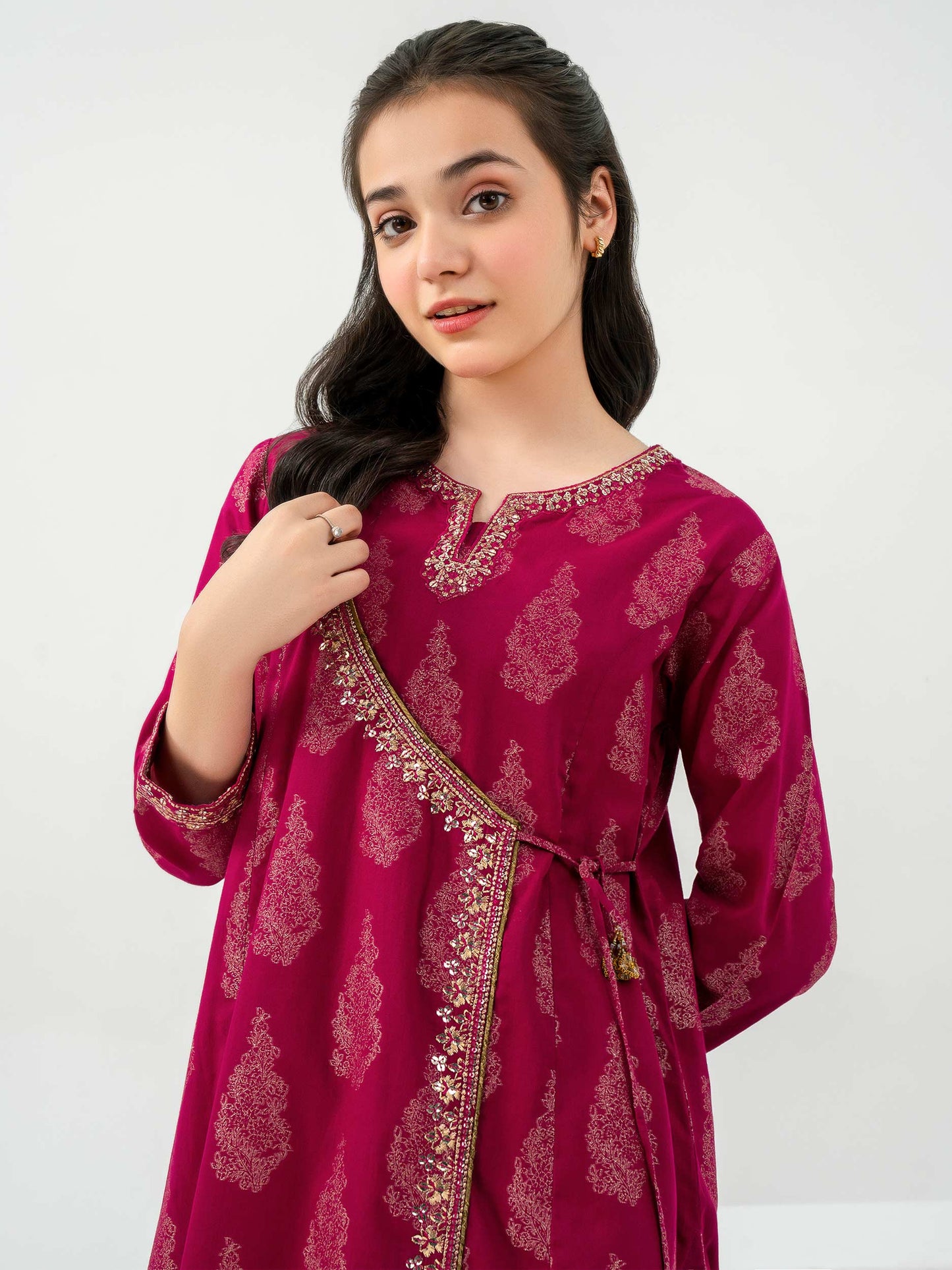 2 Piece Jacquard Suit-Embroidered