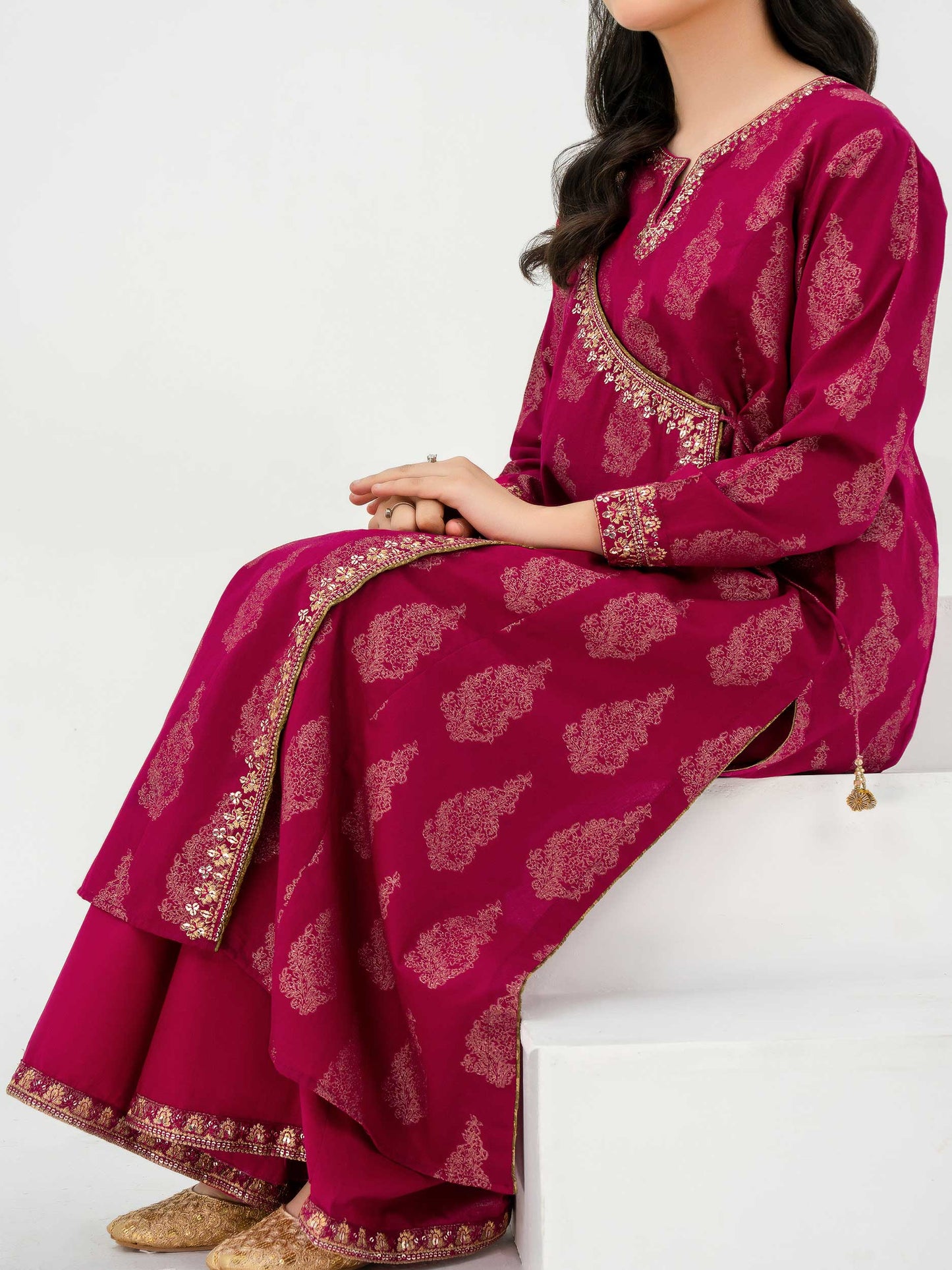 2 Piece Jacquard Suit-Embroidered