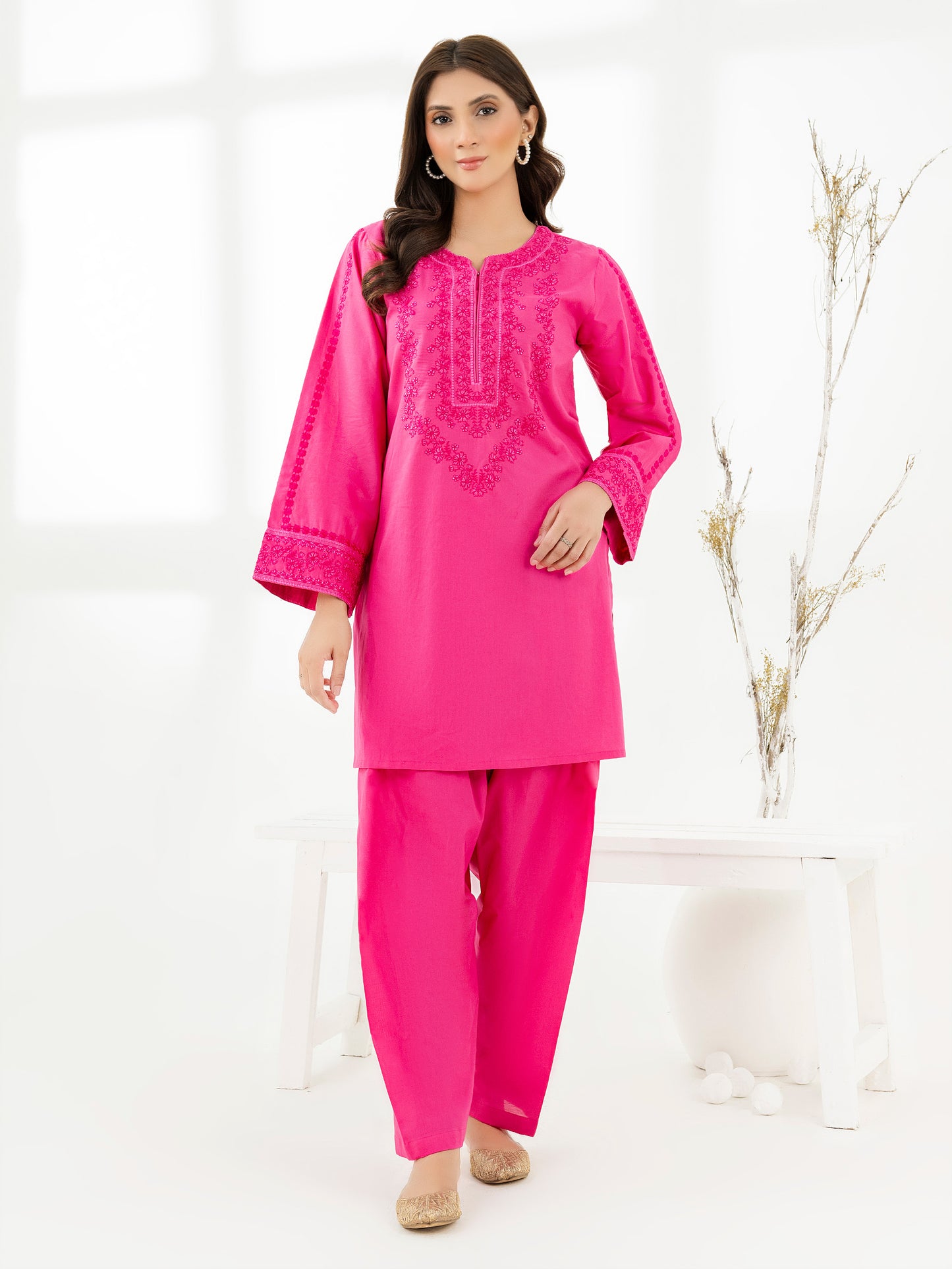 2 Piece Lawn Suit-Embroidered (Pret)