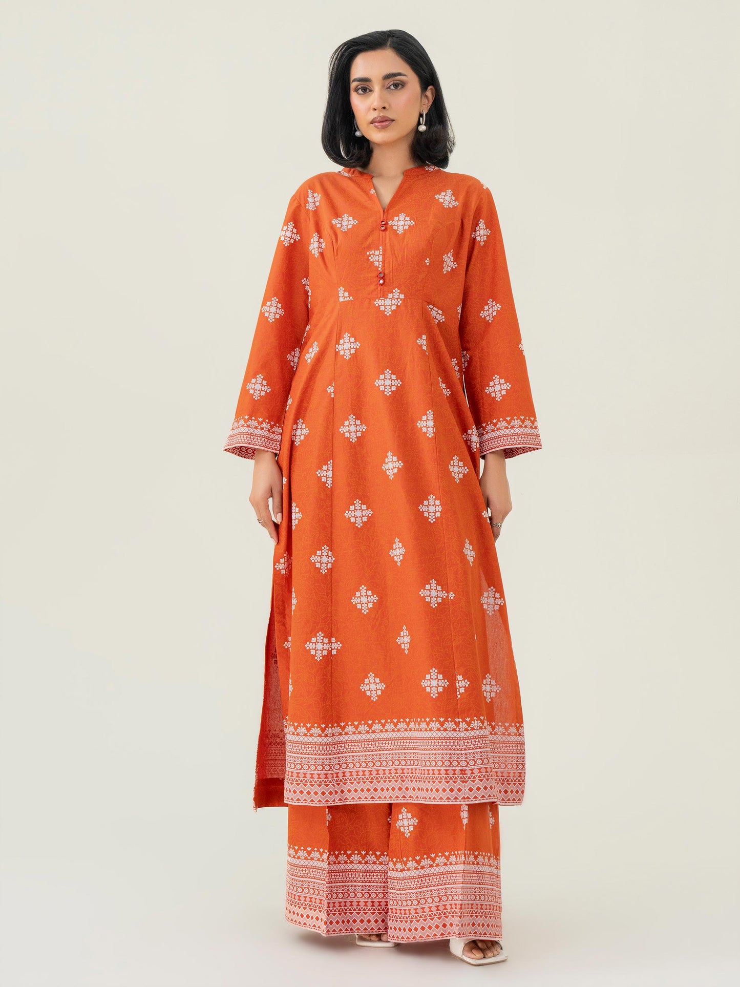 2 Piece Lawn Suit-Paste Print (Pret)