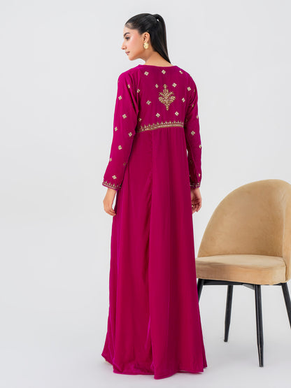 Velvet Pishwas-Embroidered (Pret)