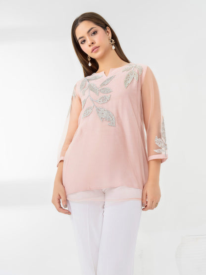 Net Kurti-Embroidered (Pret)