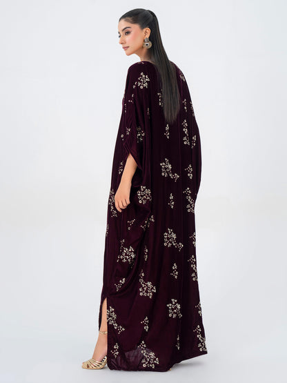 Velvet Kaftan-Embroidered (Pret)