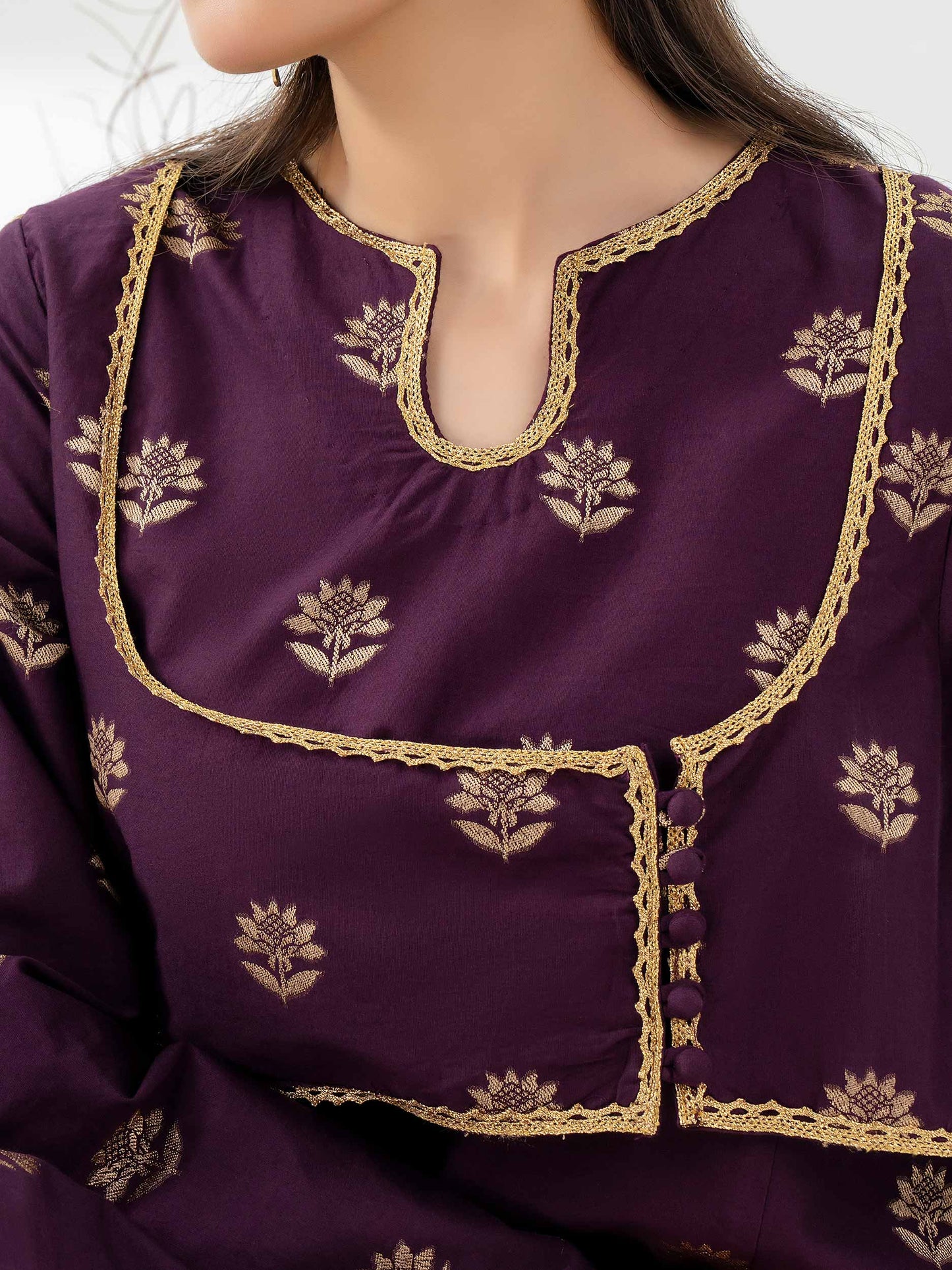 Jacquard Shirt-Embroidered (Pret)