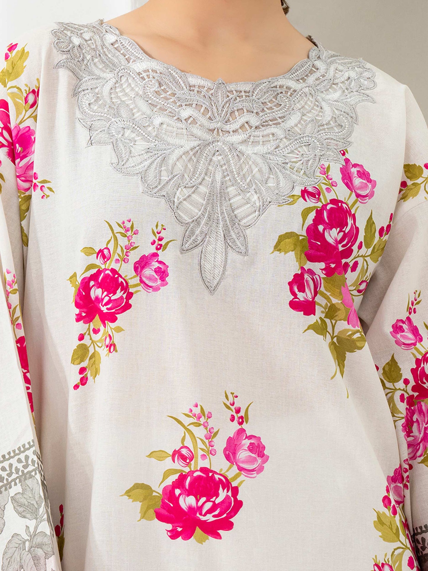 Khaddar Shirt-Embroidered (Pret)