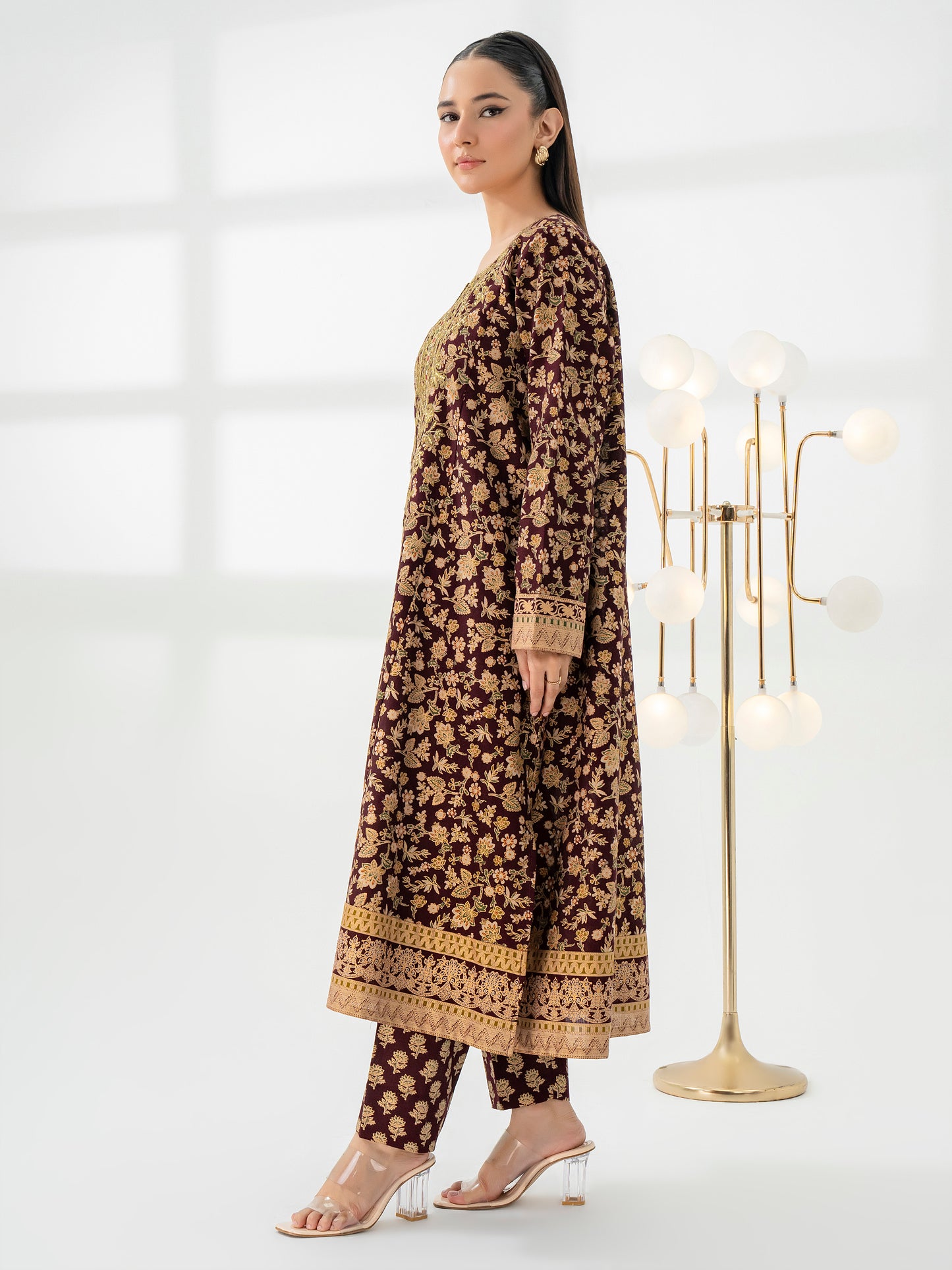 2 Piece Khaddar Suit-Embroidered (Pret)