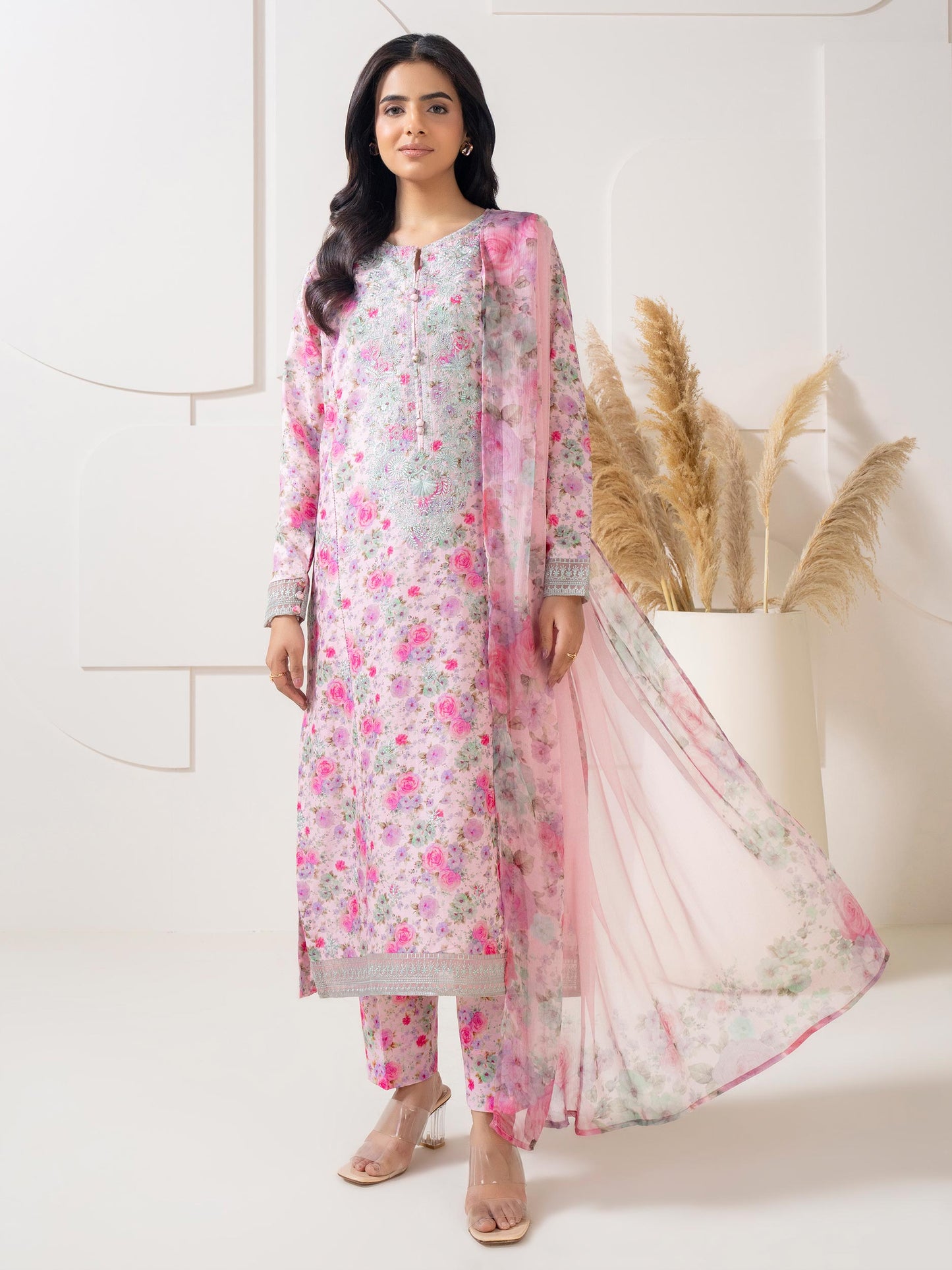 3 Piece Lawn Suit-Embroidered (Pret)