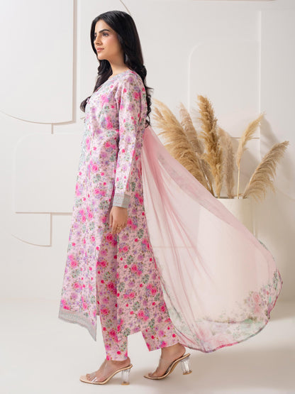 3 Piece Lawn Suit-Embroidered (Pret)