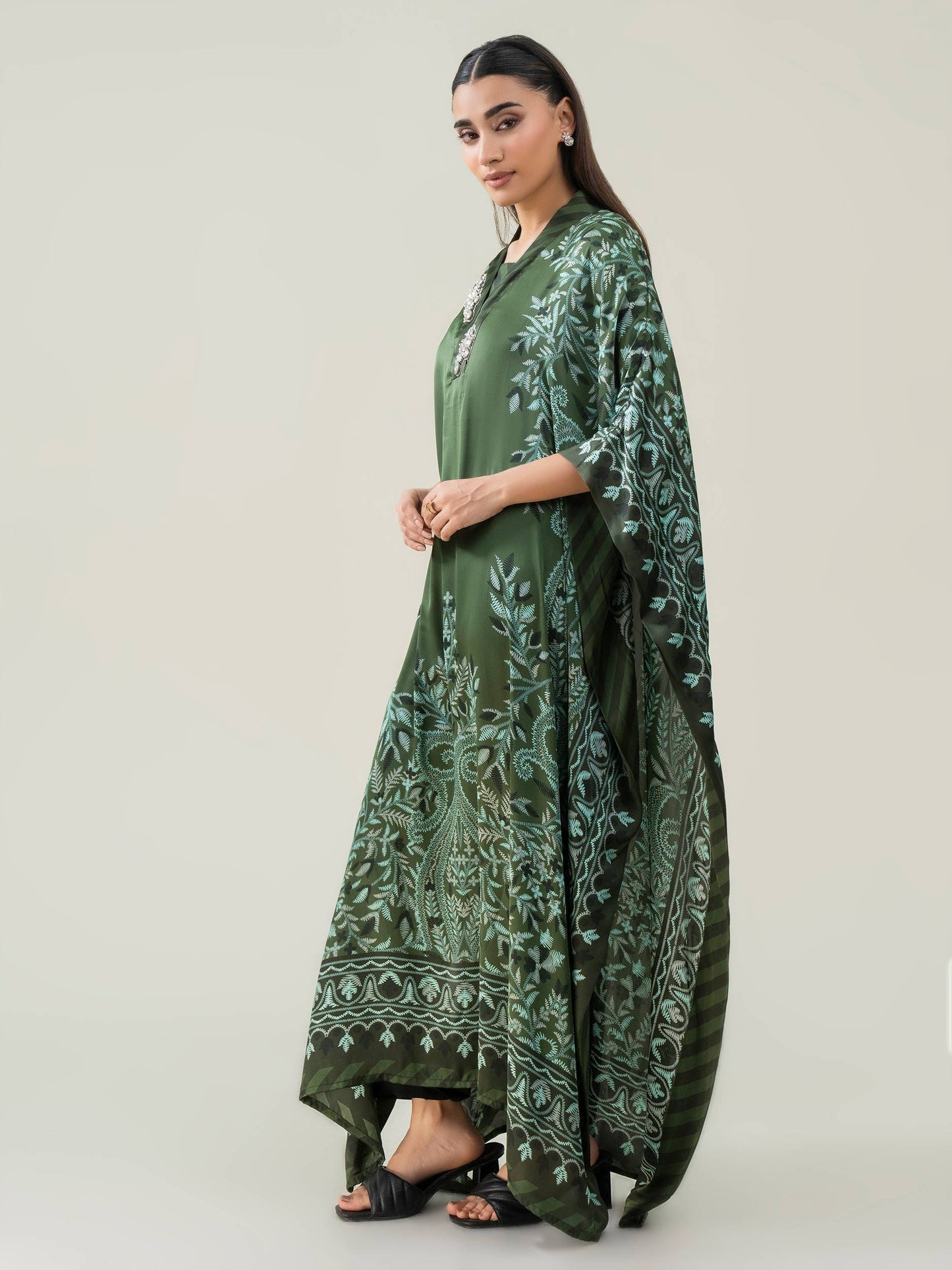 Silk Kaftan-Printed (Pret)