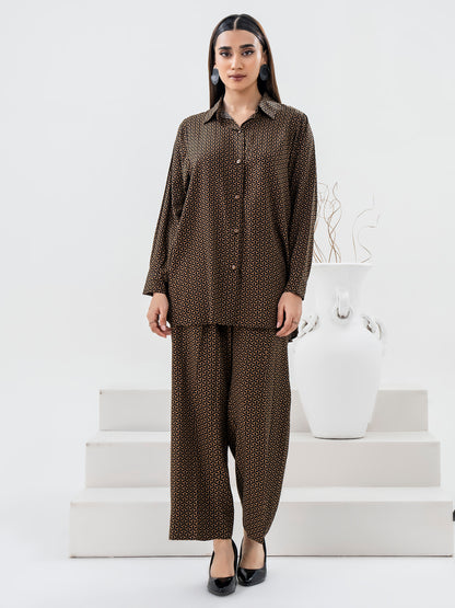 2 Piece Linen Suit-Printed (Pret)