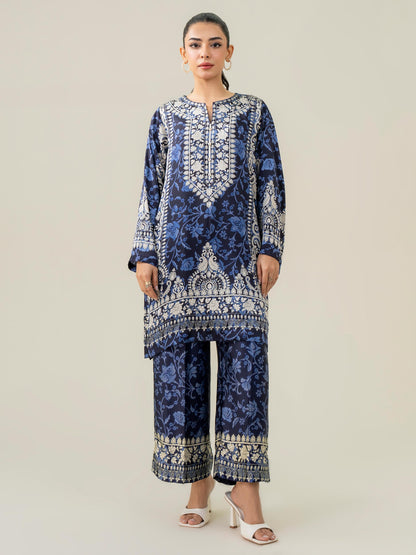 Silk Co-ord Set-Printed (Pret)