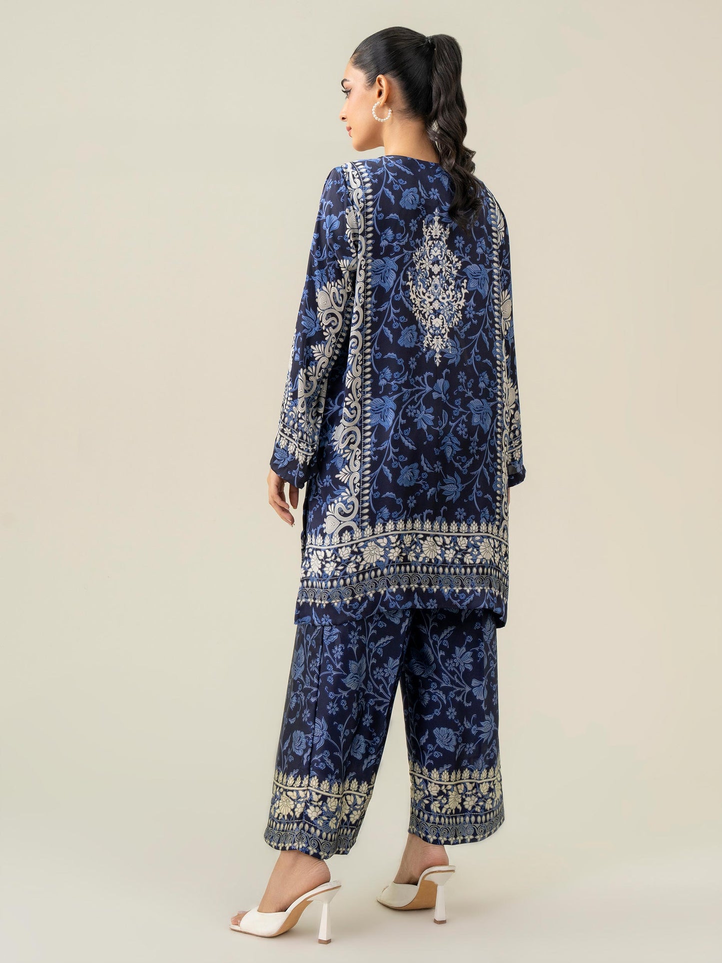 Silk Co-ord Set-Printed (Pret)