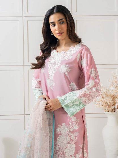 3 Piece Lawn Suit-Embroidered (Pret)