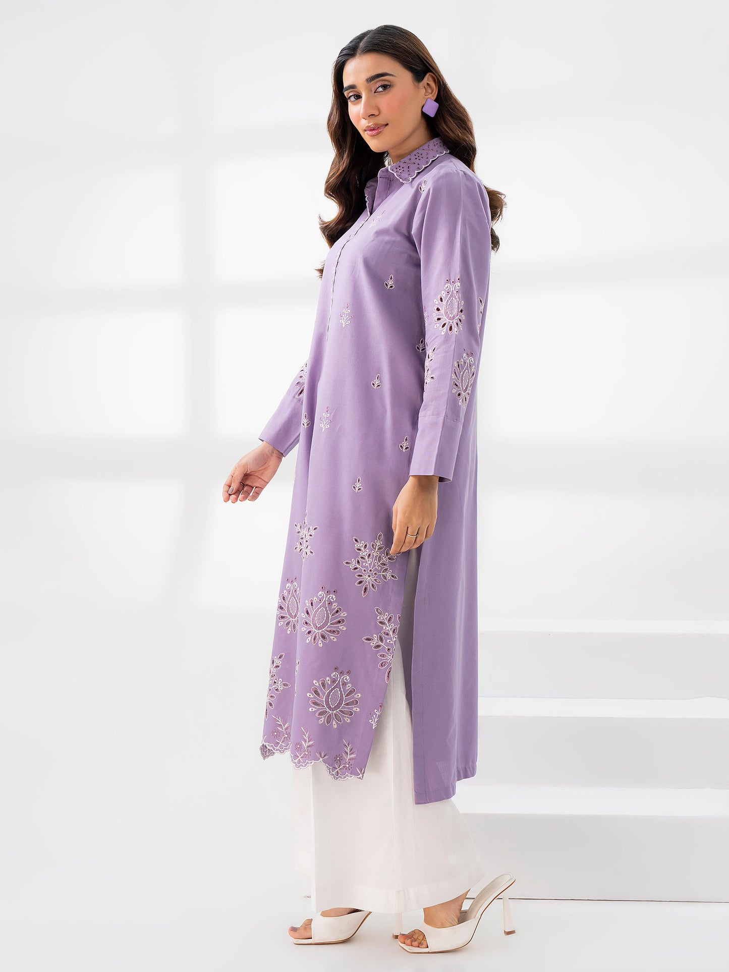 Khaddar Shirt-Embroidered (Pret)