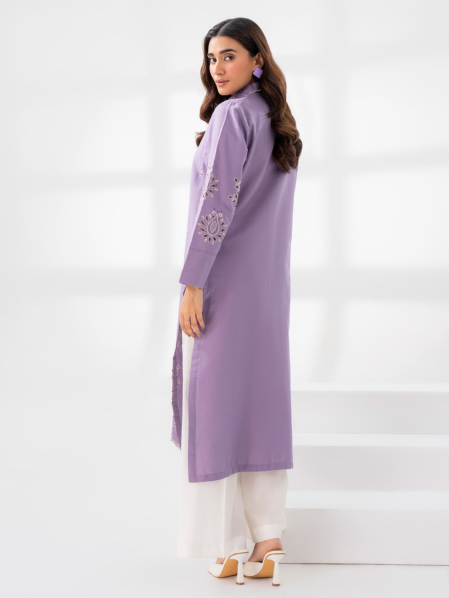 Khaddar Shirt-Embroidered (Pret)