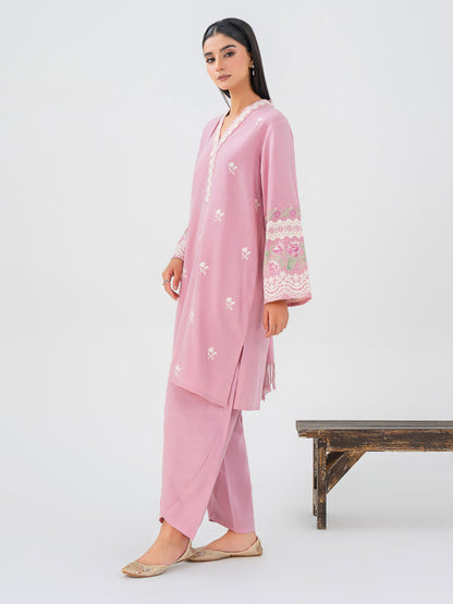 3 Piece Khaddar Suit-Embroidered (Pret)