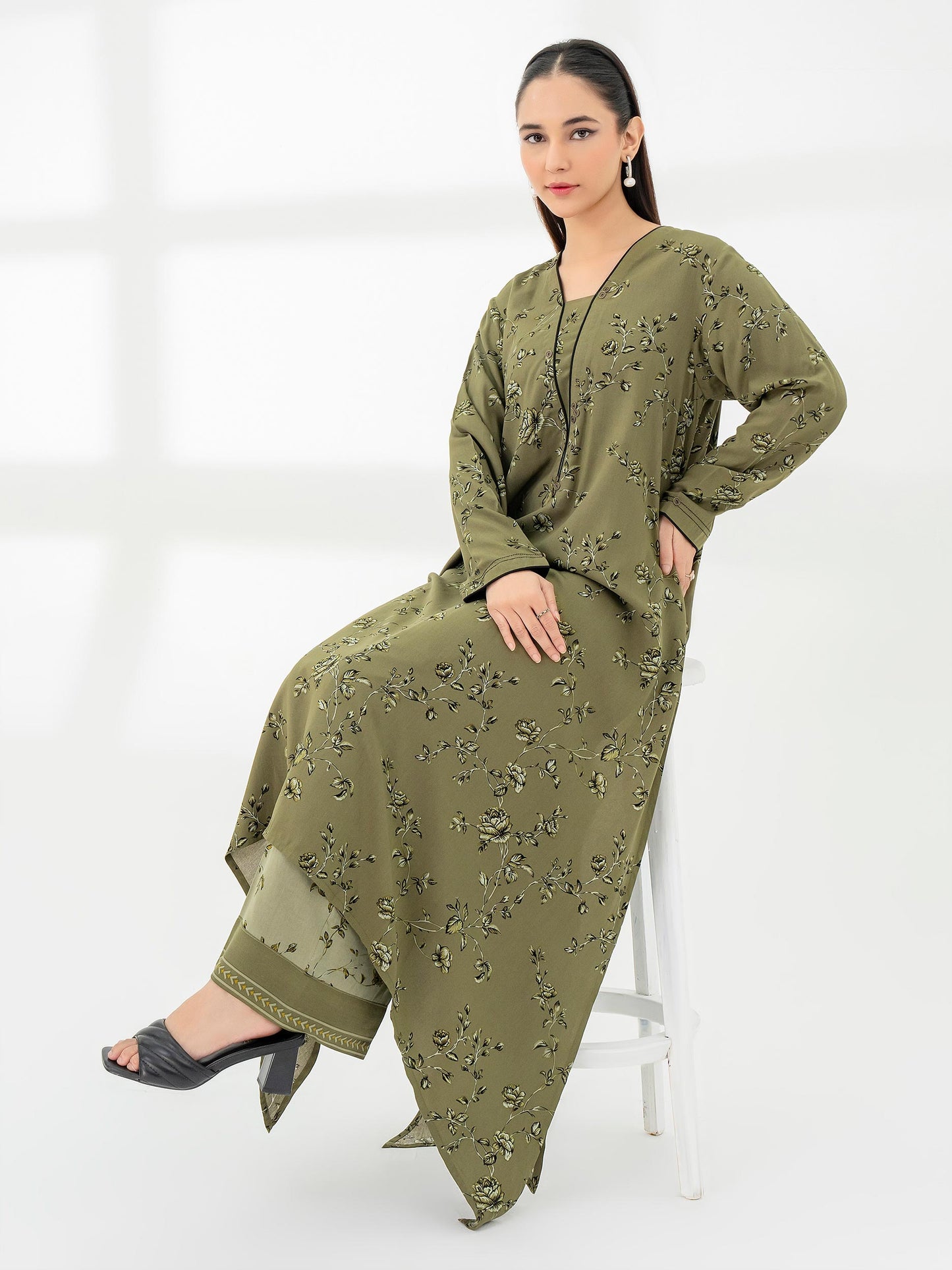 2 Piece Linen Suit-Printed (Pret)