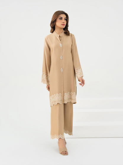 2 Piece Crepe Suit-Embroidered (Pret)