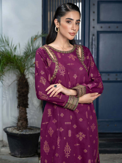 2 Piece Khaddar Suit-Embroidered (Pret)