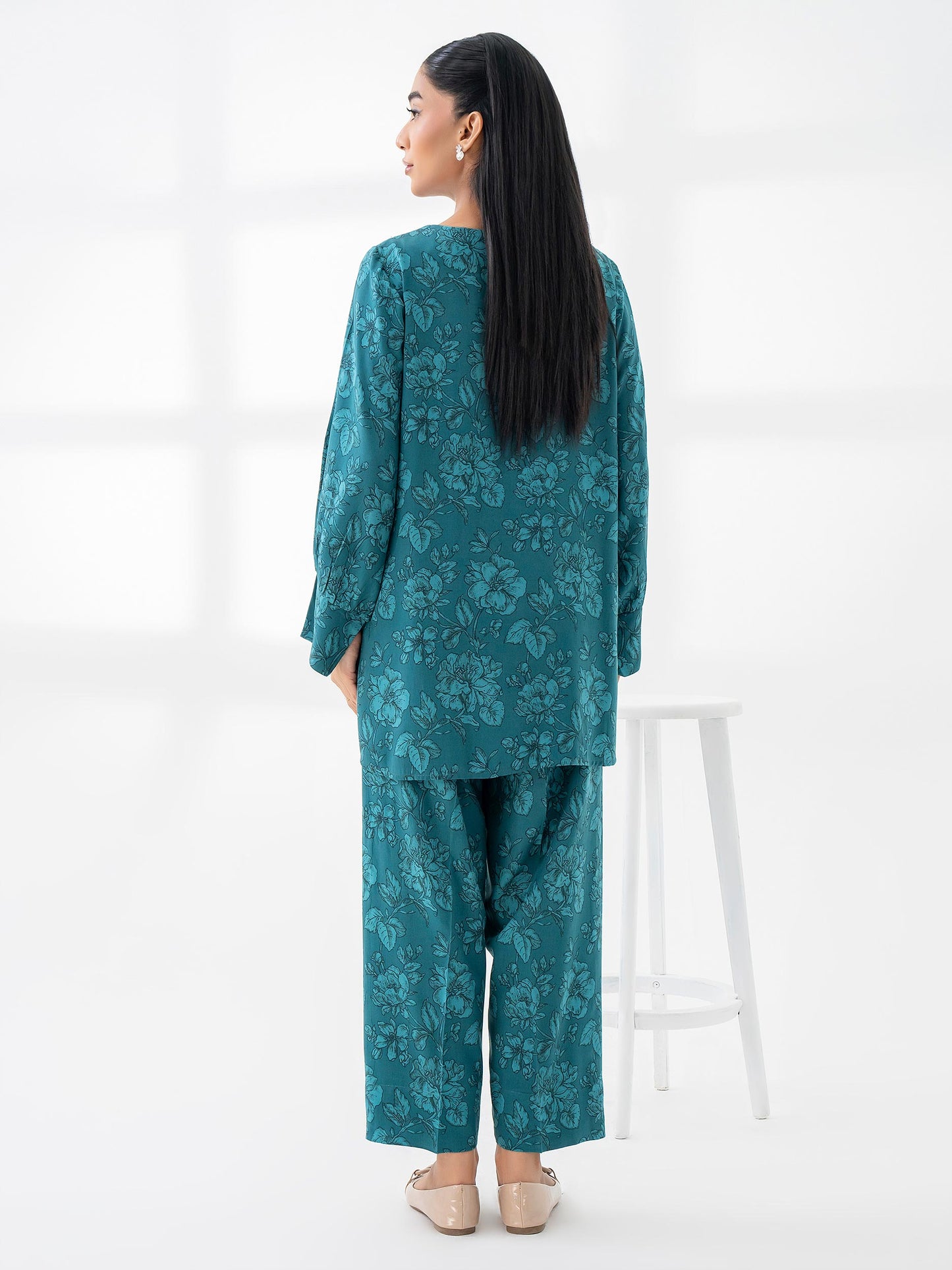 Linen Co-Ord Set-Printed (Pret)