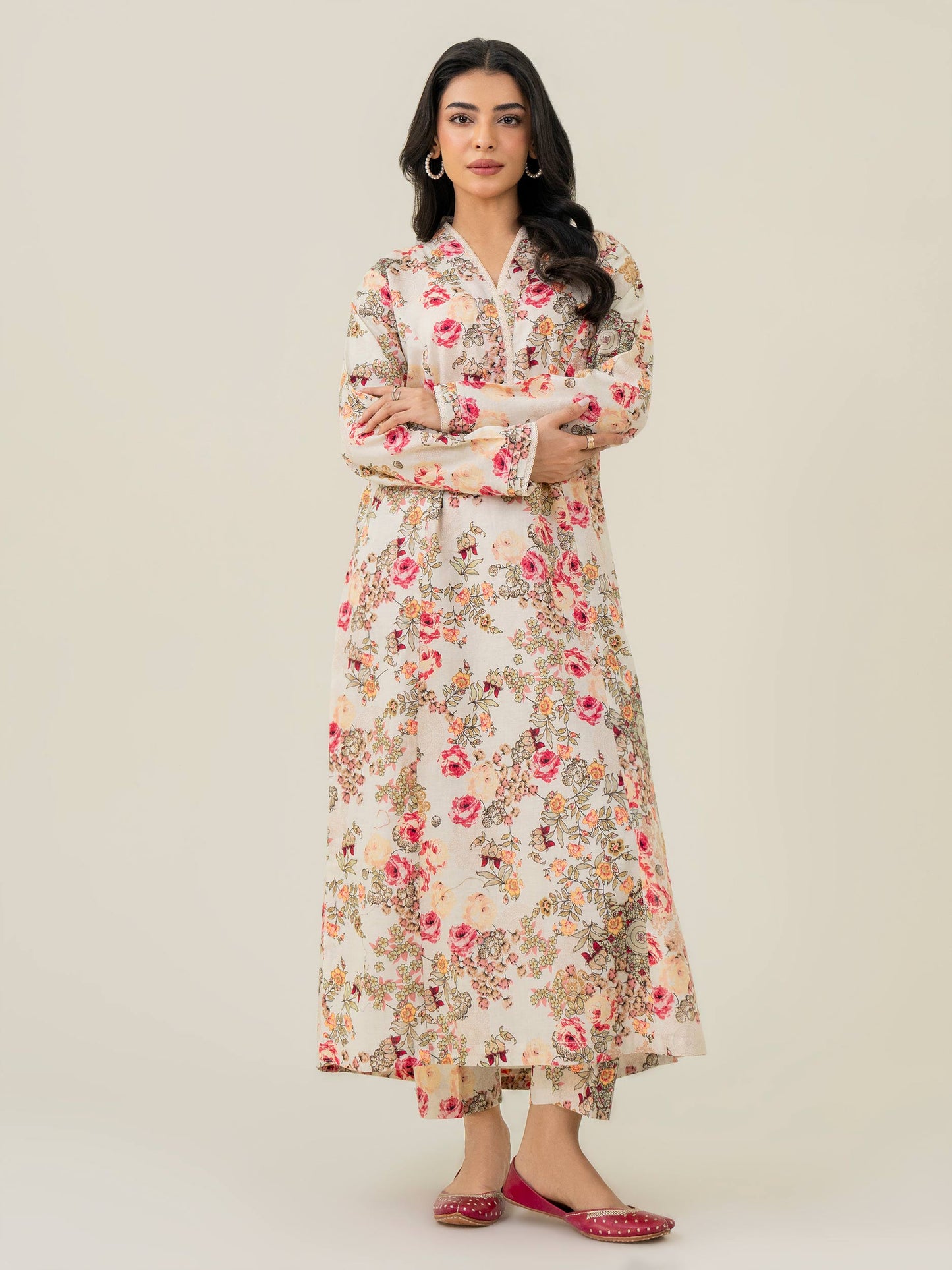 2 Piece Khaddar Suit-Printed (Pret)