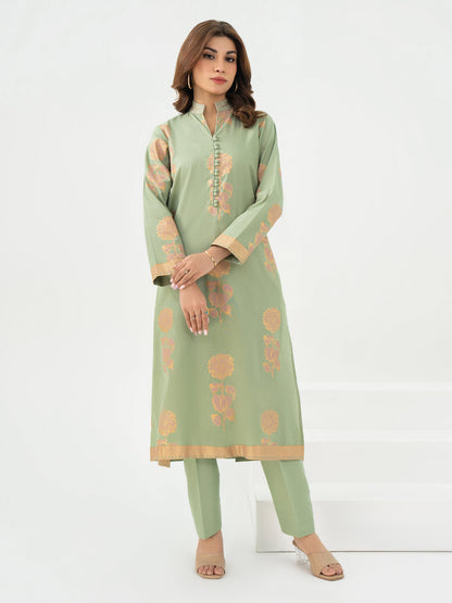 2 Piece Khaddar Suit-Embroidered (Pret)