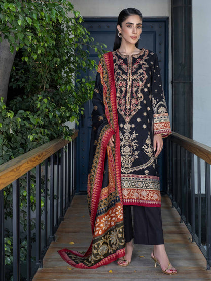 2 Piece Khaddar Suit-Embroidered (Pret)