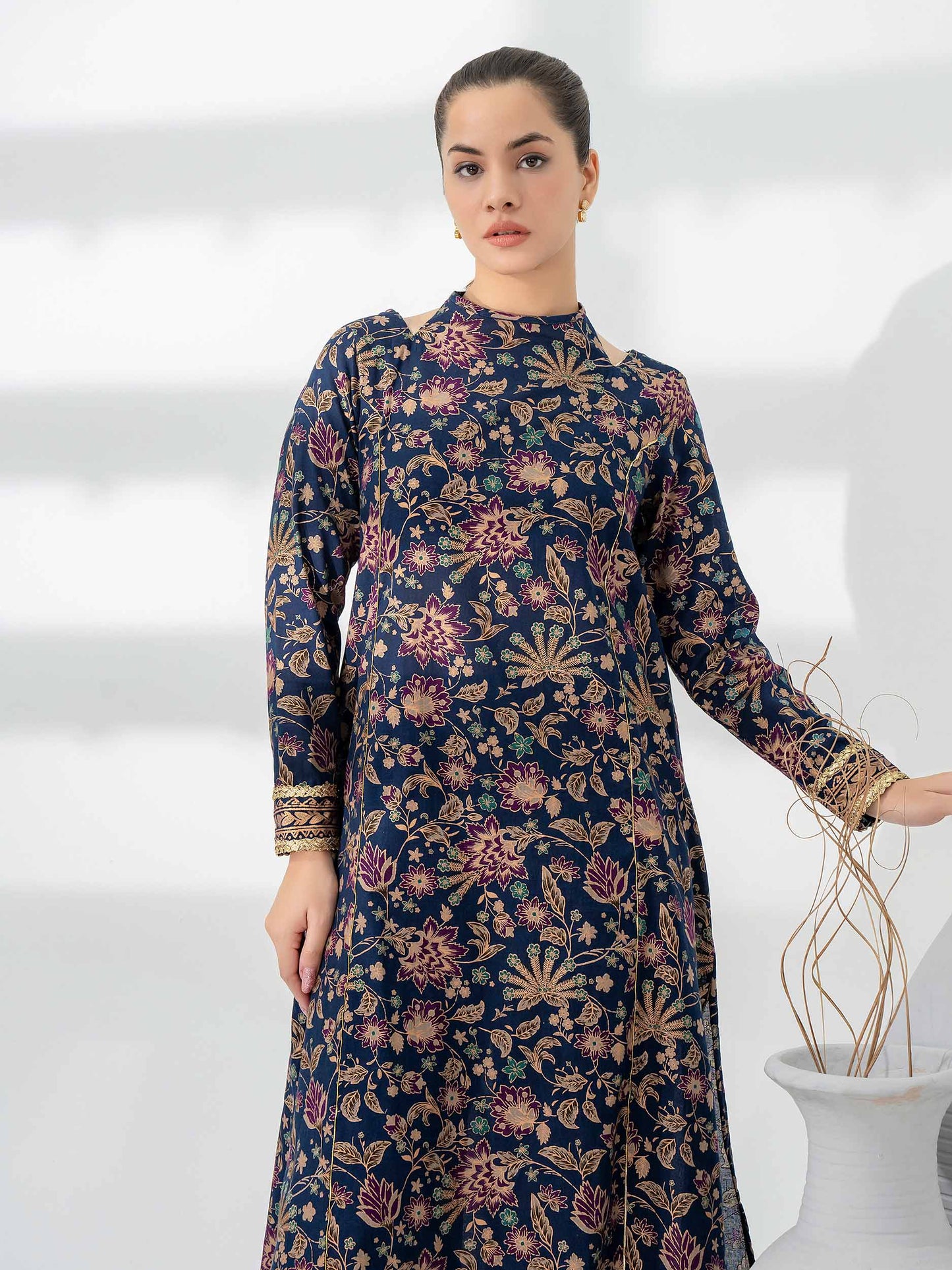 Khaddar Shirt-Paste Print (Pret)