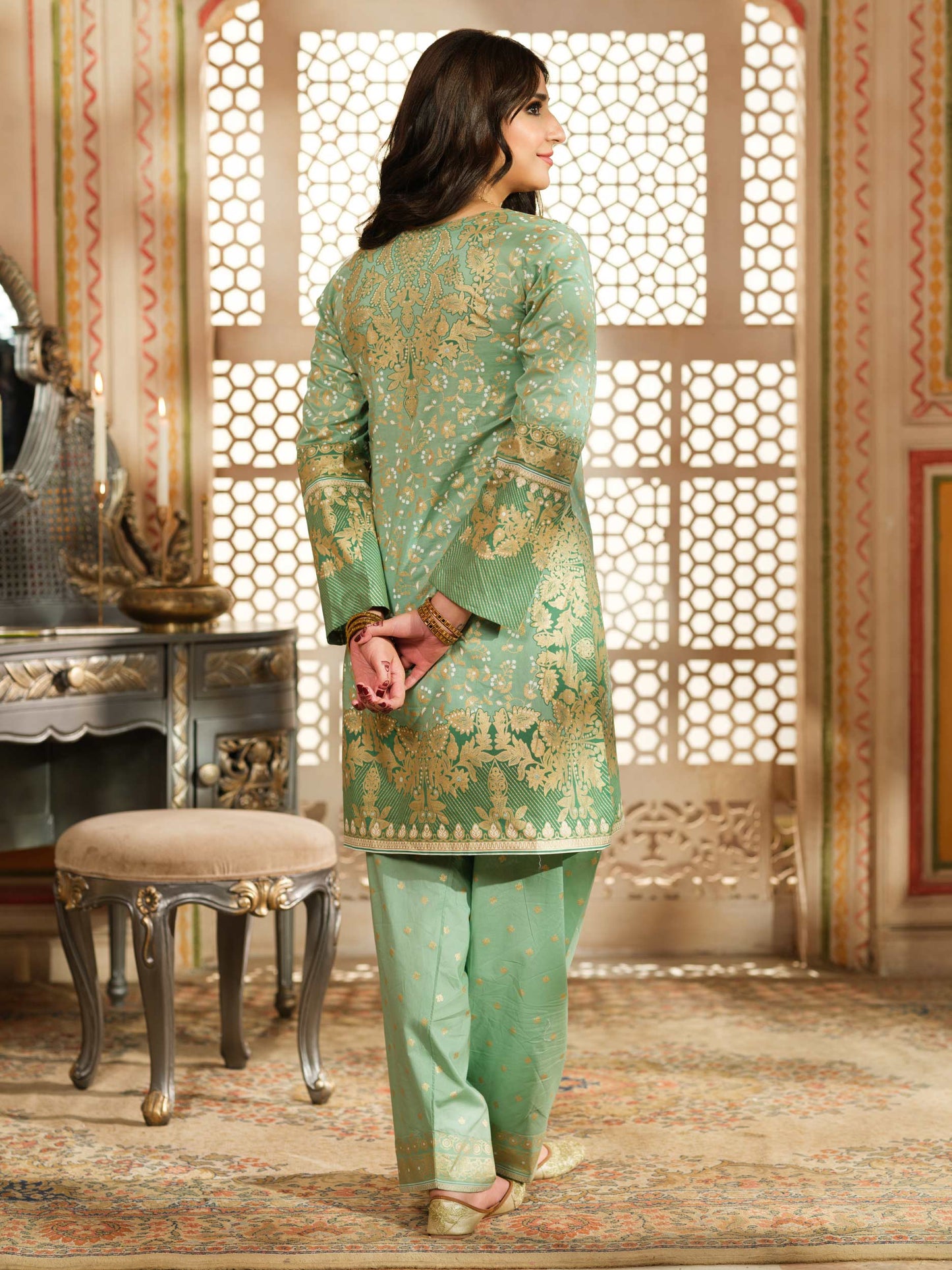 2 Piece Lawn Suit-Embellished (Pret)