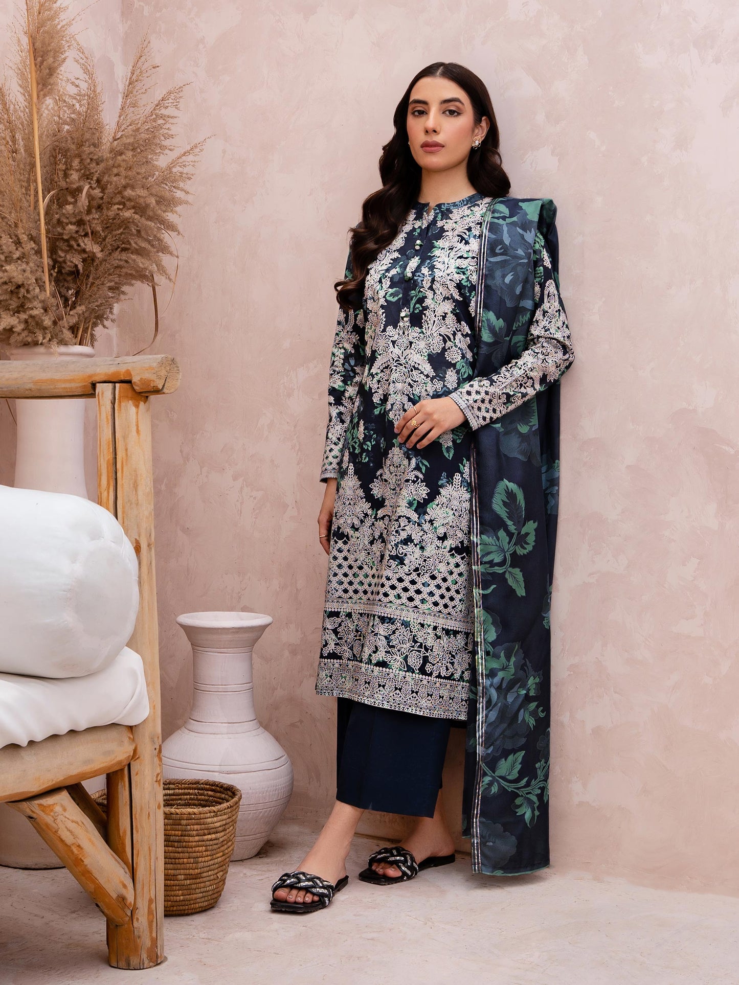 3 Piece Lawn Suit-Printed (Unstitched)