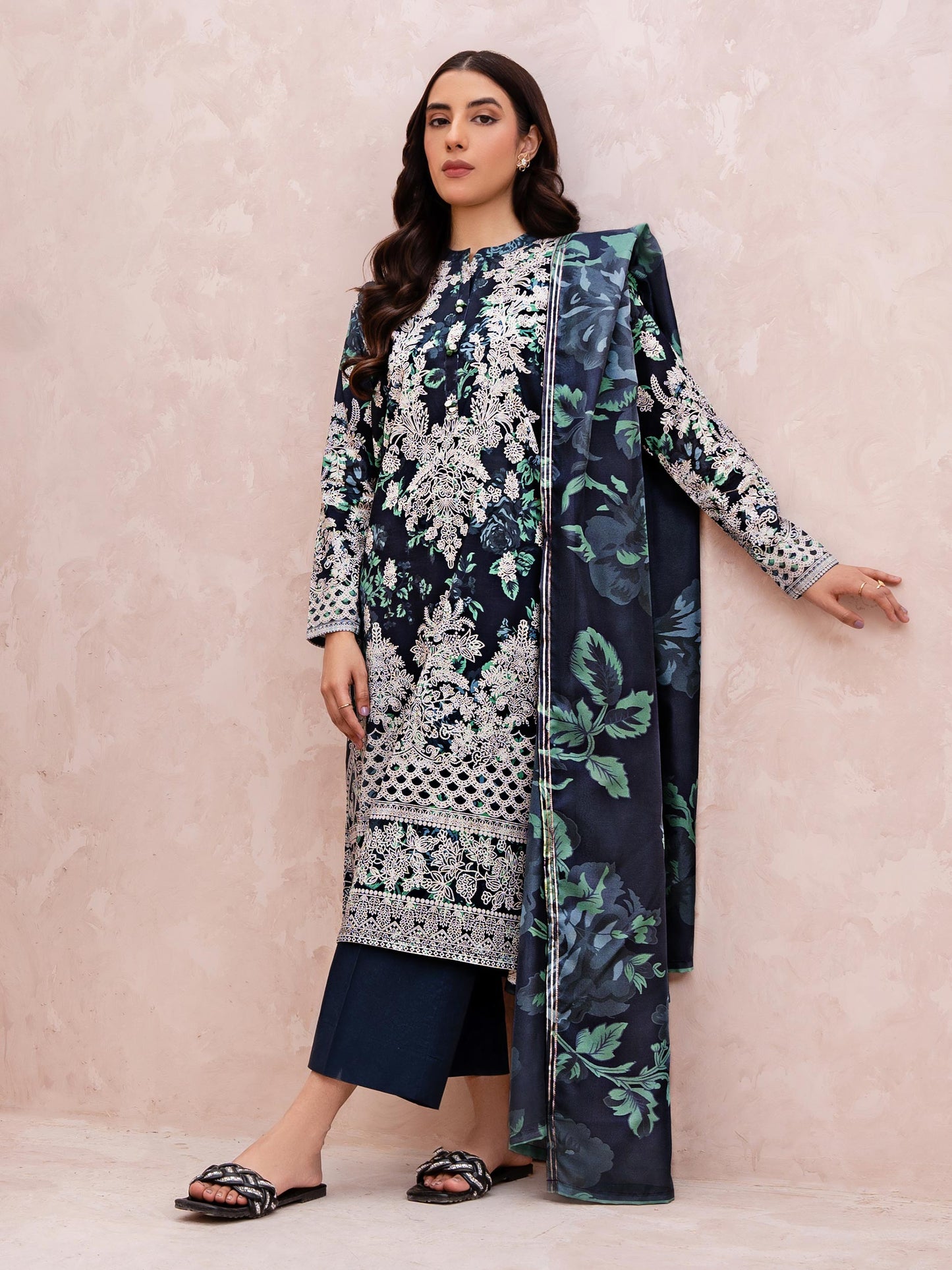 3 Piece Lawn Suit-Printed (Unstitched)