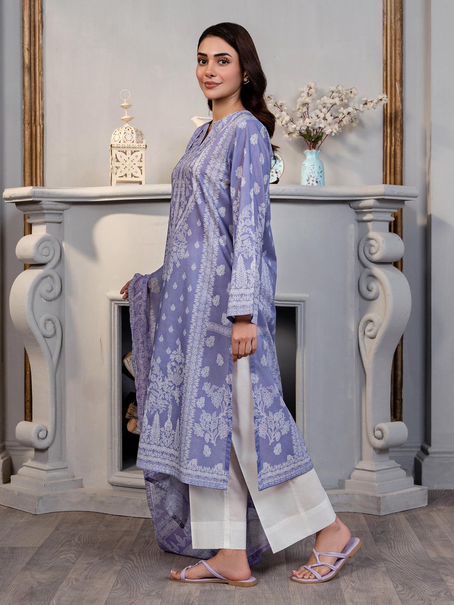 2 Piece Lawn Suit-Paste Print (Pret)