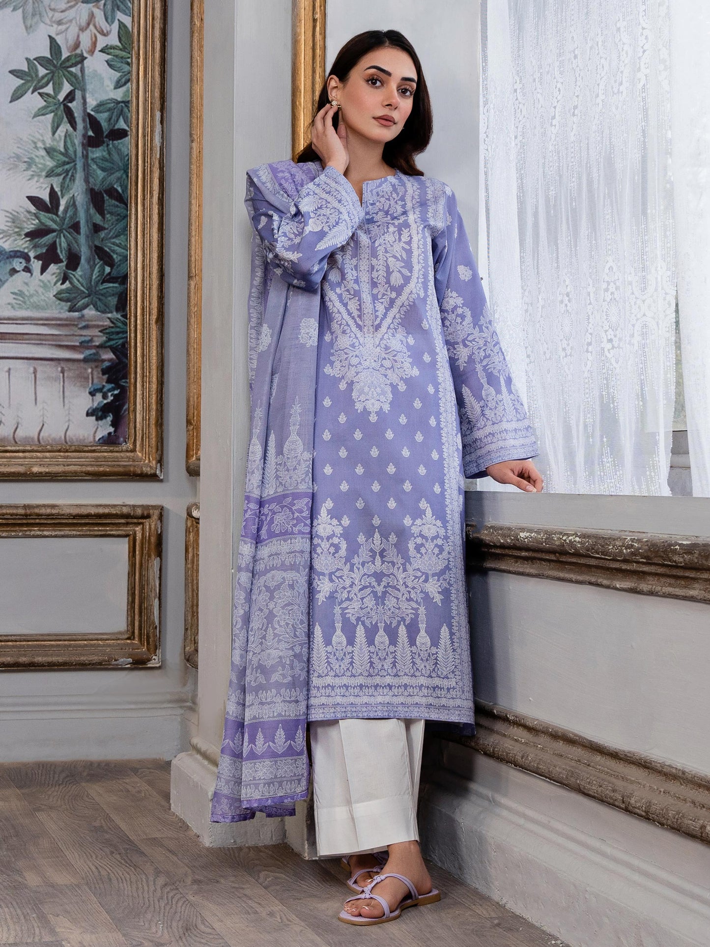 2 Piece Lawn Suit-Paste Print(Unstitched)