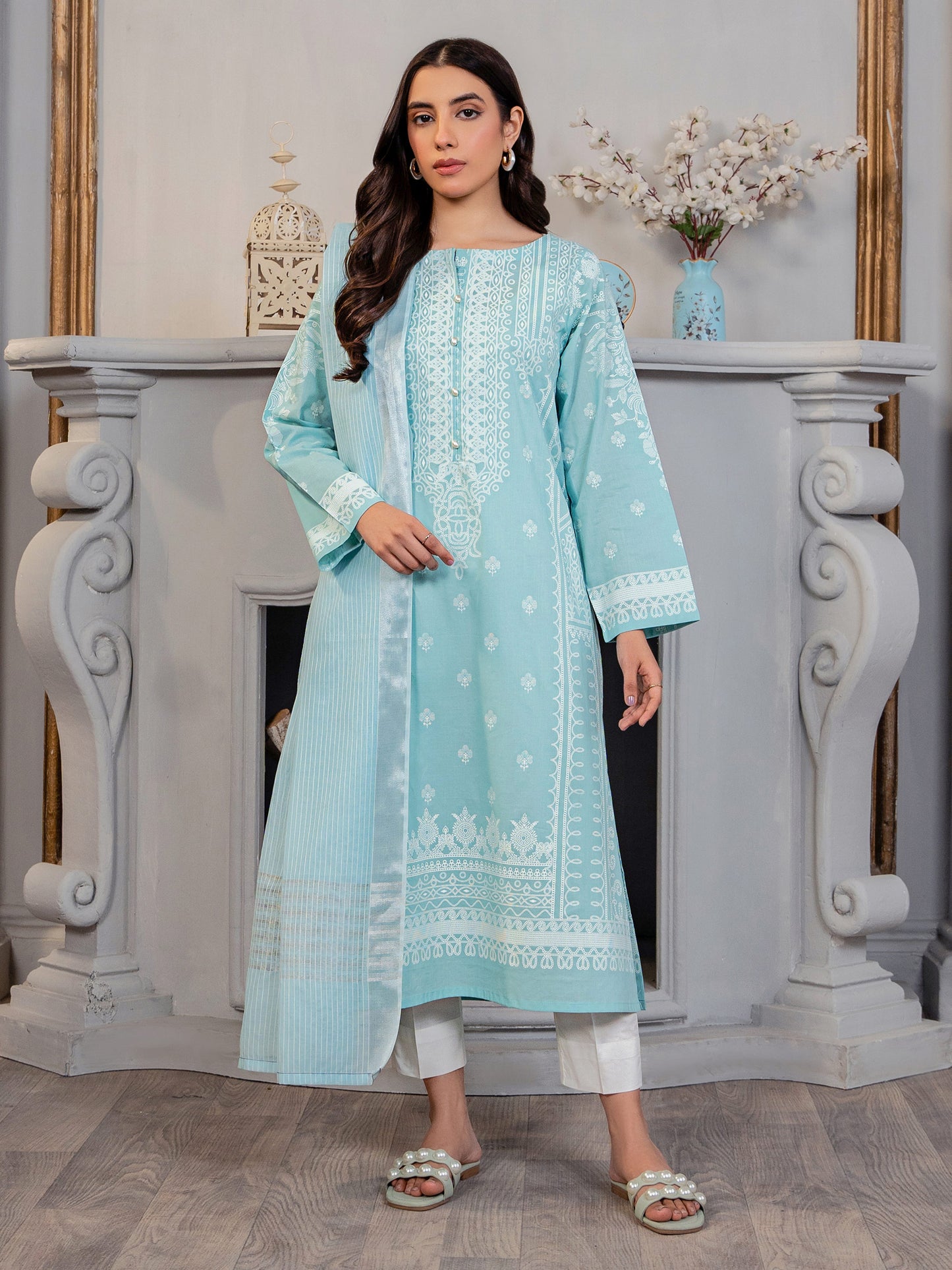 2 Piece Lawn Suit-Paste Print(Unstitched)